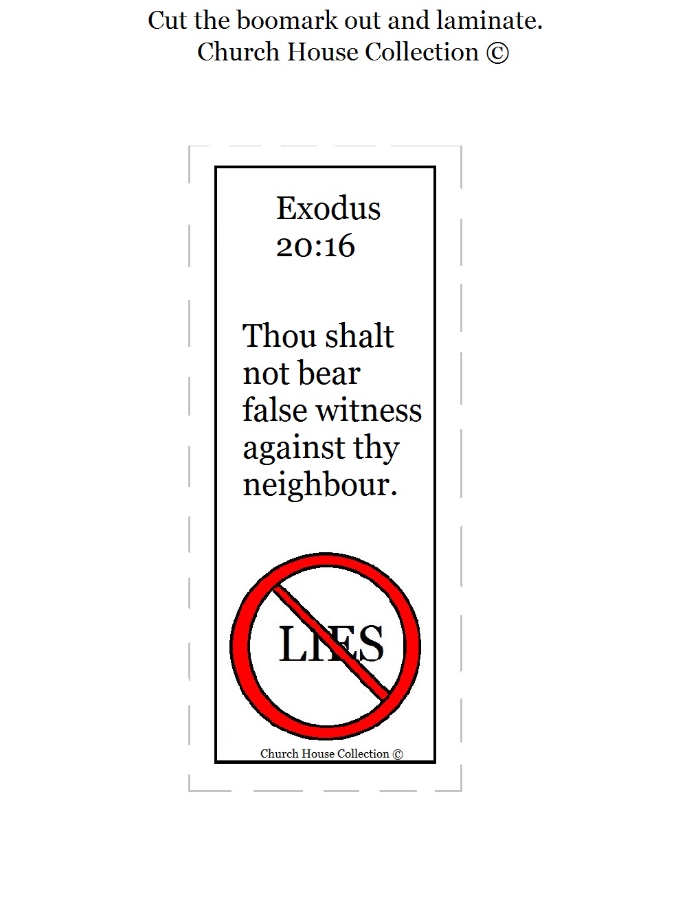 9th Commandment For Kids